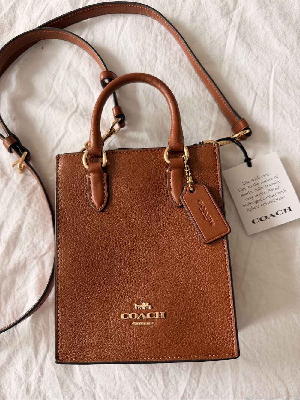 COACH North/South Mini Tote Bag (NWT)